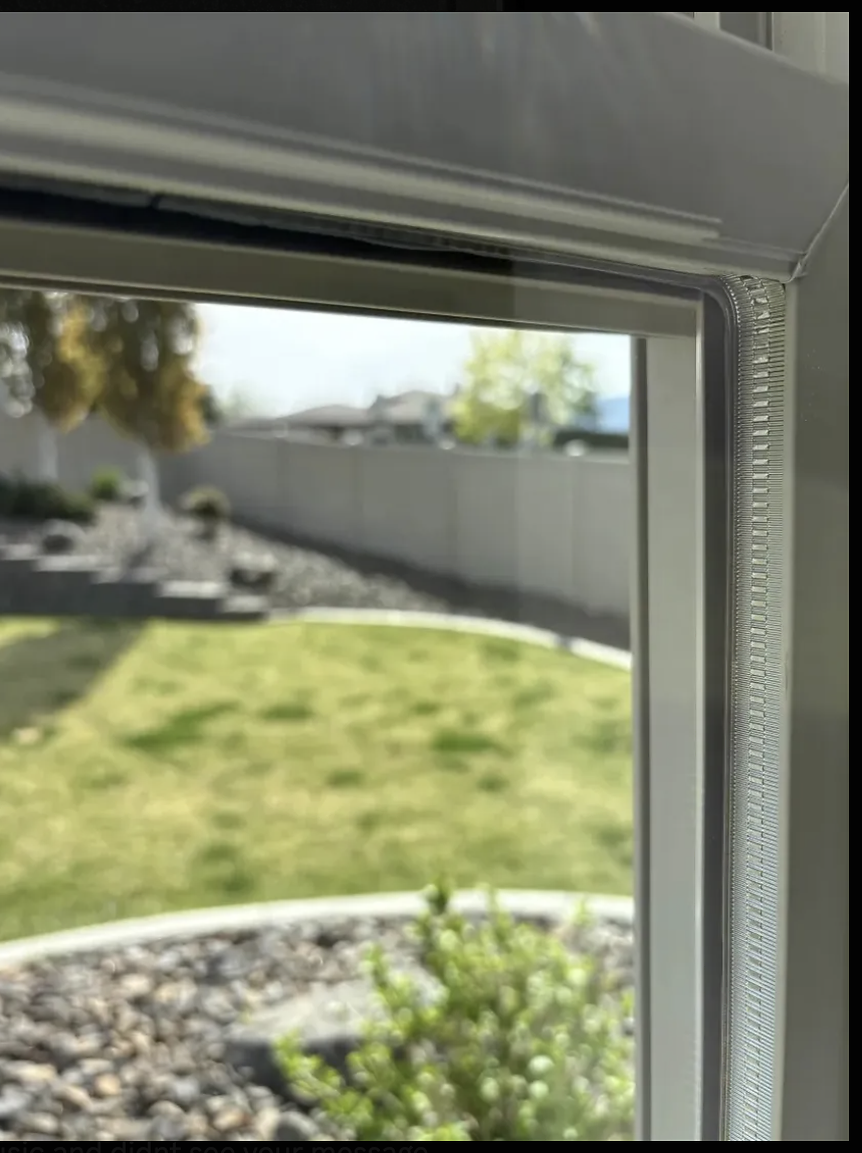 Clear window after hard water stain removal